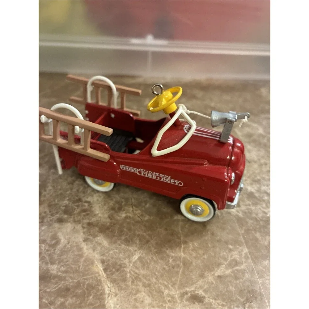 Hallmark 995 Murray Fire Truck Kiddie Car Classic Ornament &Box QX5027 1